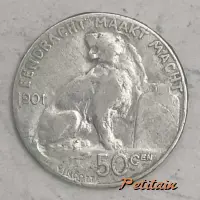 EENDRACHT MAAKT MACHT 1901 50 CEN VINÇOTTE