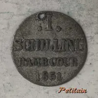 *I* SCHILLING HAMB.COUR. 1851