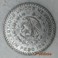 ESTADOS UNIDOS MEXICANOS .UN PESO 1957.