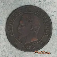 NAPOLEON III EMPEREUR BARRE 1855