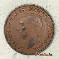 GEORGIVS VI D:G:BR:OMN:REX F:D:IND:IMP. HP.