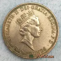 ELIZABETH·II·DEI·GRATIA·REGINA·F·D·TWO POUNDS