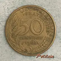 LIBERTE·EGALITE·FRATERNITE 50 CENTIMES 1963