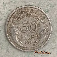 LIBERTE·EGALITE·FRATERNITE 50 CENTIMES 1941
