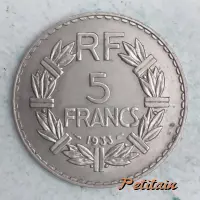 RF, 5 FRANCS 1933