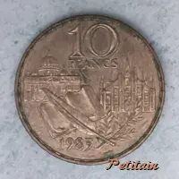 10 FRANCS 1983 J. MAUVIEL