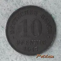DEUTSCHES REICH 10 PFENNIG 1917