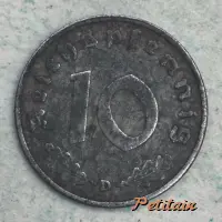 10 REICHSPFENNIG D