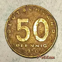 DEUTSCHLAND 50 PFENNIG 1950 A