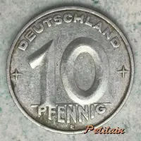 DEUTSCHLAND 10 PFENNIG E
