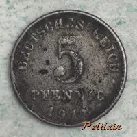 DEUTSCHES REICH 5 PFENNIG 1918