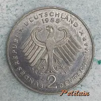 BUNDESREPUBLIK DEUTSCHLAND 1988 J 2 DEUTSCHE MARK