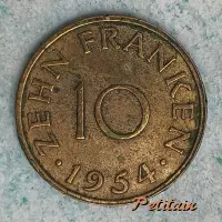 ZEHN FRANKEN 10 ·1954·