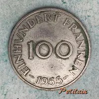EINHUNDERT FRANKEN 100 ·1955·